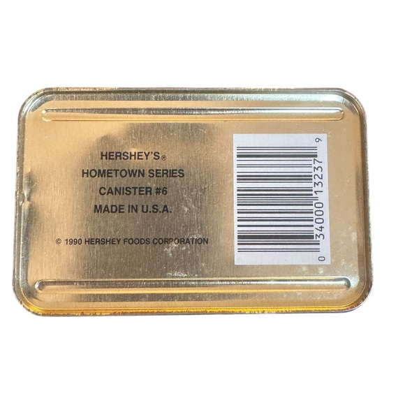 Vintage Decorative Hershey Chocolate Hometown Series Tin with Autumn Scene - Picture 5 of 9